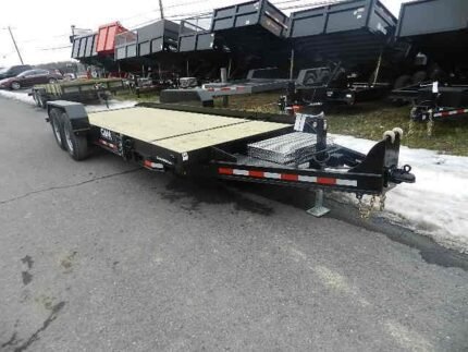 CAM Superline 7x20 split tilt equipment trailer