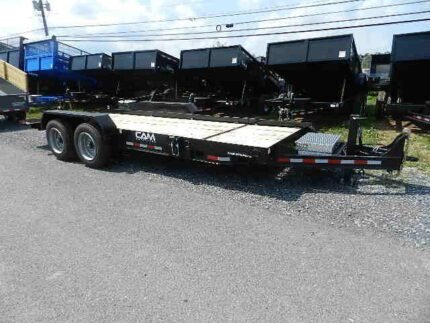 CAM Superline 7x19 split tilt equipment trailer