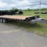 BWise 8 x 24 Deckover Power Tilt Equipment Trailer – 8K Torsion Axles