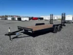 BWise 7x18 Low Profile LE Equipment Trailer – Ladder Ramps - Image 4