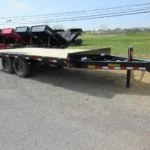 Big Tex 16ft deckover equipment trailer with 8 foot slide out ramps