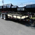 Big Tex 7 x 18 heavy duty landscape trailer with split landscape gate for sale