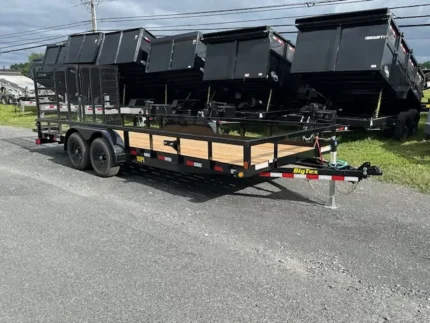 Big Tex 7 x 20 landscape utility trailer with split gate for sale