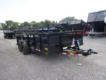 Big Tex 7 x 16 landscape utility trailer with solid steel sides
