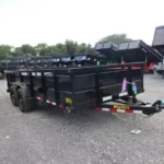 Big Tex 7 x 16 landscape utility trailer with solid steel sides