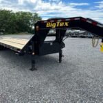 Big Tex 8.5x30 gooseneck deckover equipment trailer with Mega Ramps
