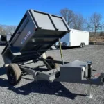 BWise 5x8 low profile dump trailer with spreader gate