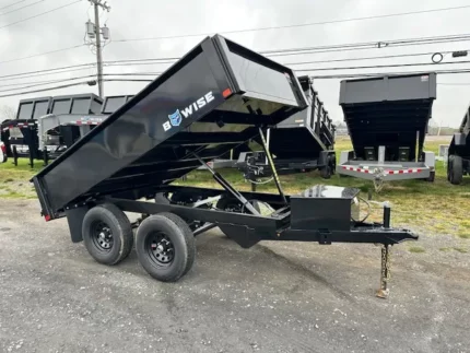 BWise 6x10 Deckover Dump Trailer 10K with spreader gate