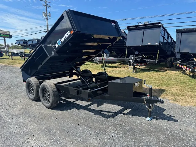 Bwise-6-x-10-Low-Profile-Hysraulic-Dump-Trailer-Spreader-Gate-Powder-Coat-5.webp BWise 6x10 Dump Trailer 7K with spreader gate