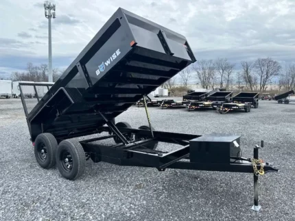 BWise 6x12 Dump Trailer with landscape ramp gate for sale