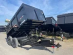 BWise 7x12 high side dump trailer with barn doors