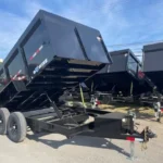 BWise 7x12 high side dump trailer with barn doors