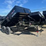 BWise 7x12 low profile dump trailer with ladder ramps
