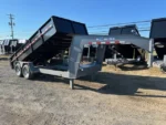 BWise 7 x 16 Gooseneck Dump Trailer
