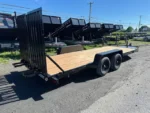 BWise 7 x 20 Equipment Trailer with Split Landscape Ramp - Image 2