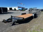 BWise 7 x 20 Equipment Trailer with Split Landscape Ramp - Image 5