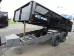BWise 7 x 12 Deckover Dump Trailer – Fold Down Sides - Image 4