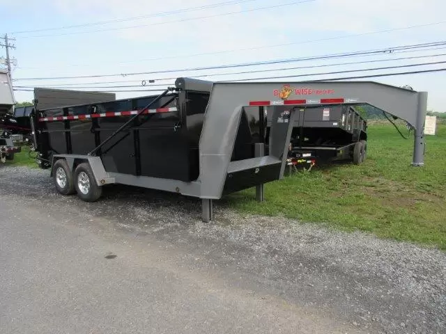 Bwise-7x16-Gooseneck-Ultimate-Dump-Trailer-Dual-Axle-Hydraulic-Gate-12-1.webp BWise 7 x 16 Heavy Duty Gooseneck Dump Ultimate Dump Trailer - Image 1