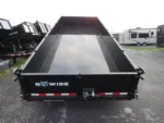 BWise 7 x 18 Gooseneck Tri-Axle Dump Trailer Hydraulic Jacks - Image 10