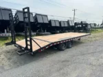 BWise 8.5 x 24 Gooseneck Equipment Trailer with Ladder Ramps - Image 4