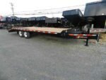 BWise 8 x 24 deckover equipment trailer with ladder ramps