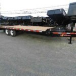 BWise 8 x 24 deckover equipment trailer with ladder ramps