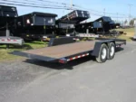 BWise 7x22 Low Profile Split Tilt Equipment Trailer – Gravity Tilt - Image 2