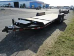 BWise 7x22 Low Profile Split Tilt Equipment Trailer – Gravity Tilt - Image 5