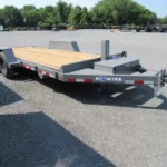 BWise 7x20 low profile hydraulic tilt equipment trailer