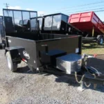 CAM Superline 5x8 dump trailer with landscape gate