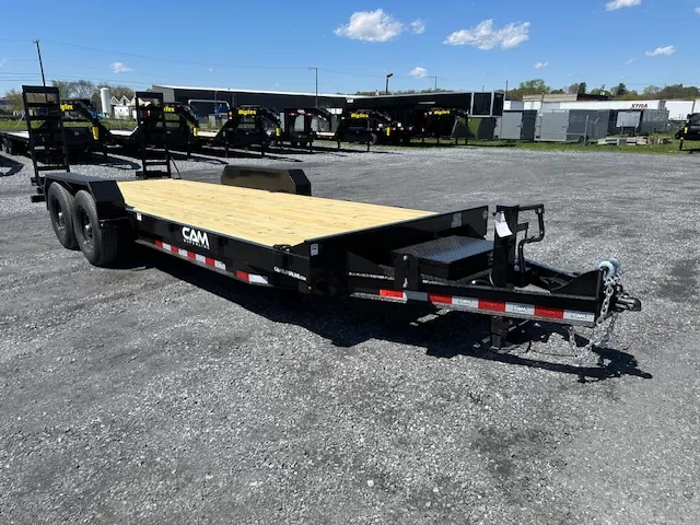 Cam-Superline-7-x-20-Low-Profile-Equipment-Trailer-7CAM20C-Ladder-Ramps-1.webp CAM Superline 7x20 low profile equipment trailer