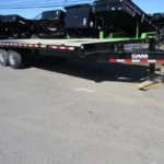 CAM Superline 7x20 heavy duty equipment trailer with ladder ramps