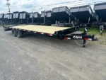 CAM Superline 8x25 deckover equipment trailer with super ramps