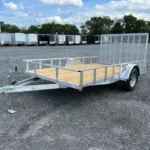 Carry On 7 x 12 Aluminum Landscape Utility Trailer – Rear Gate