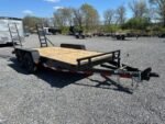 Carry-On 7x16 equipment trailer with ladder ramps