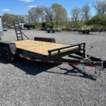 Carry-On 7x16 equipment trailer with ladder ramps