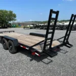 Carry-On 7x20 equipment trailer with ladder ramps