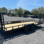 Carry On 7 x 20 landscape utility trailer with side ramp gate and rear ramp gate for sale