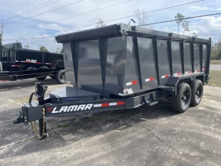 2025 Lamar Low-Pro 83 x 14 14K hydraulic dump trailer with 48-inch steel sides