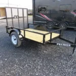 Premier 5 x 8 landscape utility trailer with rear ramp gate