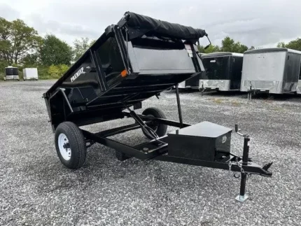 Premier 5x8 low profile dump trailer with spreader gate