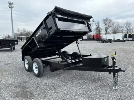 Premier 6x10 Dump Trailer with 7K GVWR and spreader gate