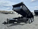 Premier 6x12 Low Profile Dump Trailer with Ladder Ramps - Image 2