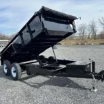 Premier 6x12 low profile dump trailer with ladder ramps