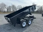 Premier 6x12 Low Profile Dump Trailer with Ladder Ramps - Image 4