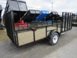 Premier 6 x 14 Landscape Utility Trailer – Mesh Sides & Ramp - Image 4