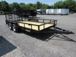 Premier 7 x 16 landscape utility trailer with rear ramp gate