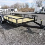 Premier 7 x 18 landscape utility trailer with rear ramp gate
