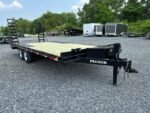 Premier 8 x 20 deckover equipment trailer with ladder ramps