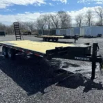 Premier 8.5x22 deckover equipment trailer with ladder ramps